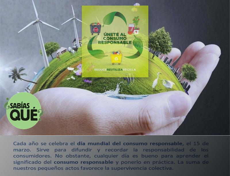 Ods 2023 Campaña consumo responsable Día mundial del consumo responsable